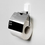 Держатель туалетной бумаги с крышкой WasserKRAFT Leine K-5025WHITE