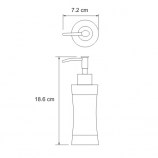 Дозатор для жидкого мыла, 260 ml WasserKRAFT Wern K-7599