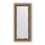 Зеркало с гравировкой в багете фреска 84 mm (56x125 cm) BY 4055