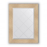 Зеркало с гравировкой в багете золотые дюны 90 mm (66x89 cm) BY 4107