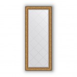 Зеркало с гравировкой в багете медный эльдорадо 73 mm (64x153 cm) BY 4137