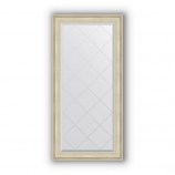 Зеркало с гравировкой в багете травленое серебро 95 mm (78x160 cm) BY 4284