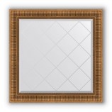 Зеркало с гравировкой в багете бронзовый акведук 93 mm (87x87 cm) BY 4326