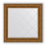 Зеркало с гравировкой в багете травленая бронза 99 mm (89x89 cm) BY 4333