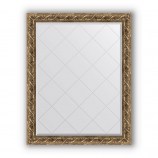 Зеркало с гравировкой в багете фреска 84 mm (96x121 cm) BY 4356