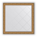 Зеркало с гравировкой в багете медный эльдорадо 73 mm (104x104 cm) BY 4438