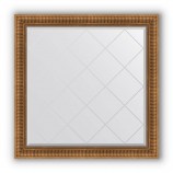 Зеркало с гравировкой в багете бронзовый акведук 93 mm (107x107 cm) BY 4455
