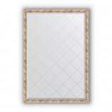 Зеркало с гравировкой в багете прованс с плетением 70 mm (128x183 cm) BY 4478