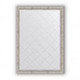 Зеркало с гравировкой в багете римское серебро 88 mm (131x186 cm) BY 4491