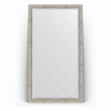 Зеркало напольное с гравировкой в багете римское серебро111x201 BY 6358