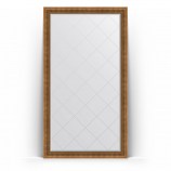 Зеркало напольное с гравировкой в багете бронзовый акведук 112x202 BY 6362