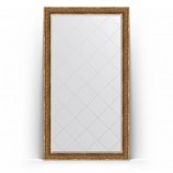 Зеркало напольное с гравировкой в багете вензель бронзовый 114x204 BY 6371