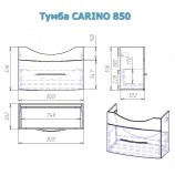 Комплект мебели для ванной Alvaro Banos Carino 85 8402.0XX3