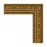 Зеркало в багетной раме - виньетка состаренное золото 56 mm (40х50 cm) EVOFORM Definite BY 3007