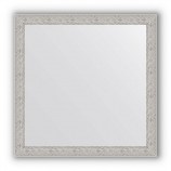 Зеркало в багетной раме волна алюминий 46 mm (61х61 cm) Evoform Definite BY 3134