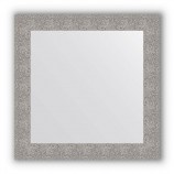 Зеркало в багетной раме чеканка серебряная 90 mm (80х80 cm) Evoform Definite BY 3247