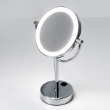 Зеркало с LED-подсветкой двухстороннее настольное WasserKRAFT K-1005