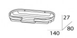 Полочка-решетка овальная 14 см FBS RYNA RYN 030