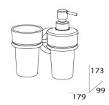 Стакан и емкость для жидкого мыла (стекло) FBS STANDARD STA 008