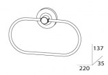 Кольцо для полотенца FBS STANDARD STA 022