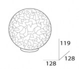 Стеклянный компонент (прозр.мозаика) (K-KK) FBS UNIVERSAL UNI 021